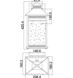 Kinkiet zewnętrzny Livingston (QZ-LIVINGSTON2-L) - Elstead Lighting