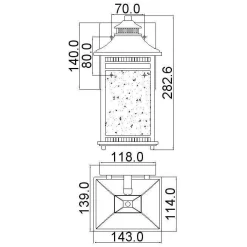 Kinkiet zewnętrzny Livingston (QZ-LIVINGSTON2-S) - Elstead Lighting