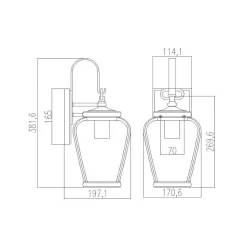 Kinkiet zewnętrzny Province (QZ-PROVINCE2-S) - Elstead Lighting