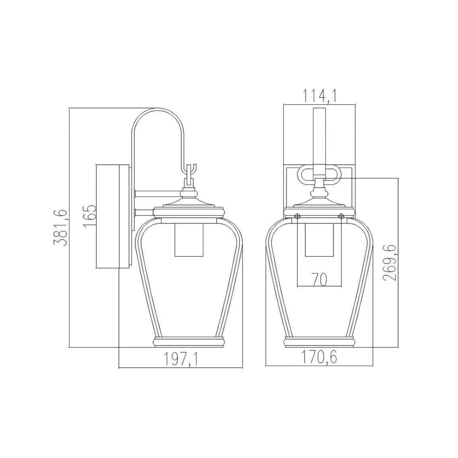 Kinkiet zewnętrzny Province (QZ-PROVINCE2-S) - Elstead Lighting