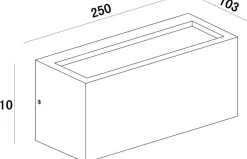 Kinkiet zewnętrzny Rilongo kol. brązowy (D730331)