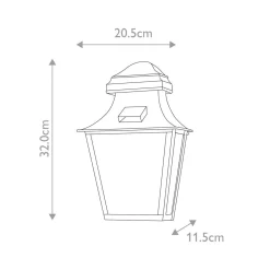 Kinkiet zewnętrzny St Pauls (ST-PAULS-BRASS) - Elstead Lighting