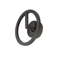 Kinkiet zewnętrzny z czujnikiem Q-RING IP54 czarny (1007916) - SLV