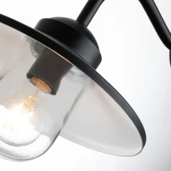 Kinkiet zewnętrzny z czujnikiem ruchu Klampenborg (KLAMPENBORG-PIR-BK) - Elstead Lighting