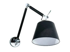 Kinkiet ZYTA S WALL stelaż czarny | black AZ 1844 + AZ 2597 black | czarny - średnica 20 - Azzardo