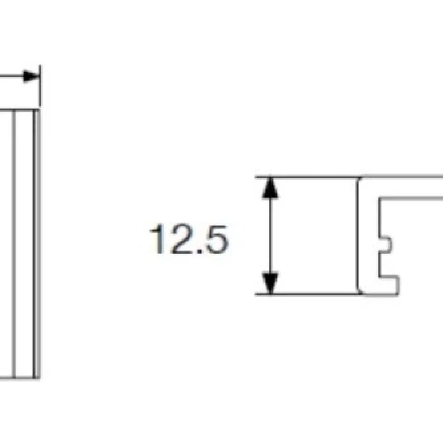 Klamra montażowa mocowanie szynoprzewodu (czarny) (8127) - Shilo