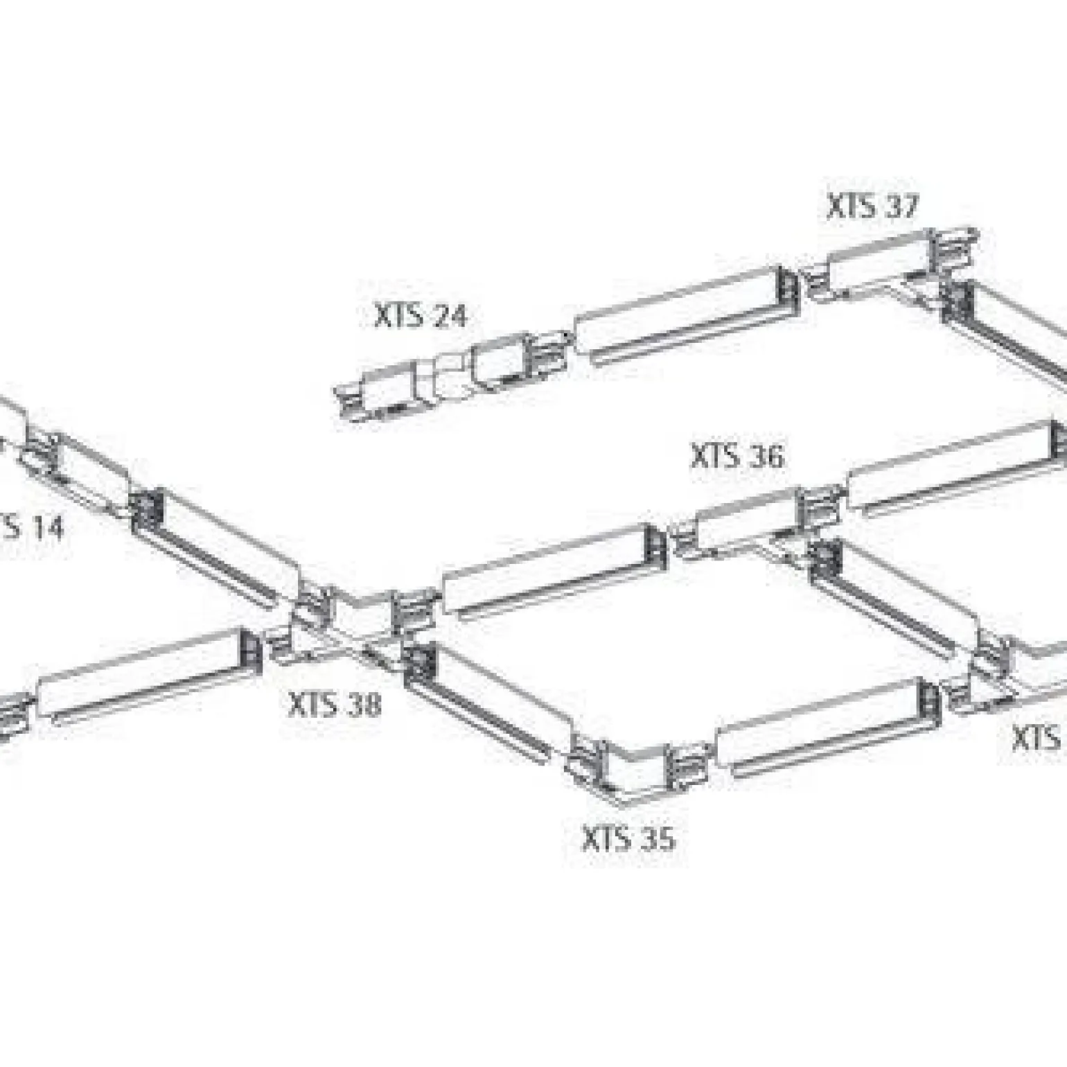 Klamra montażowa mocowanie szynoprzewodu (czarny) (8127) - Shilo