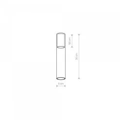 Klosz CAMELEON CYLINDER L TR/BL (8537) - Nowodvorski