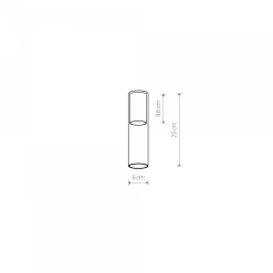 Klosz CAMELEON CYLINDER M TR/WH (8542) - Nowodvorski