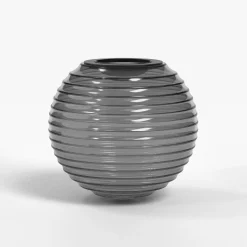 Klosz Nara Globe Ribbed Glass - Smoke (5039002) - Astro Lighting