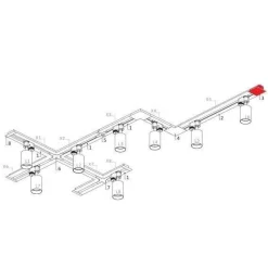 Końcówka zasilająca czarna PROFILE RECESSED POWER END CAP BLACK (8973) - Nowodvorski