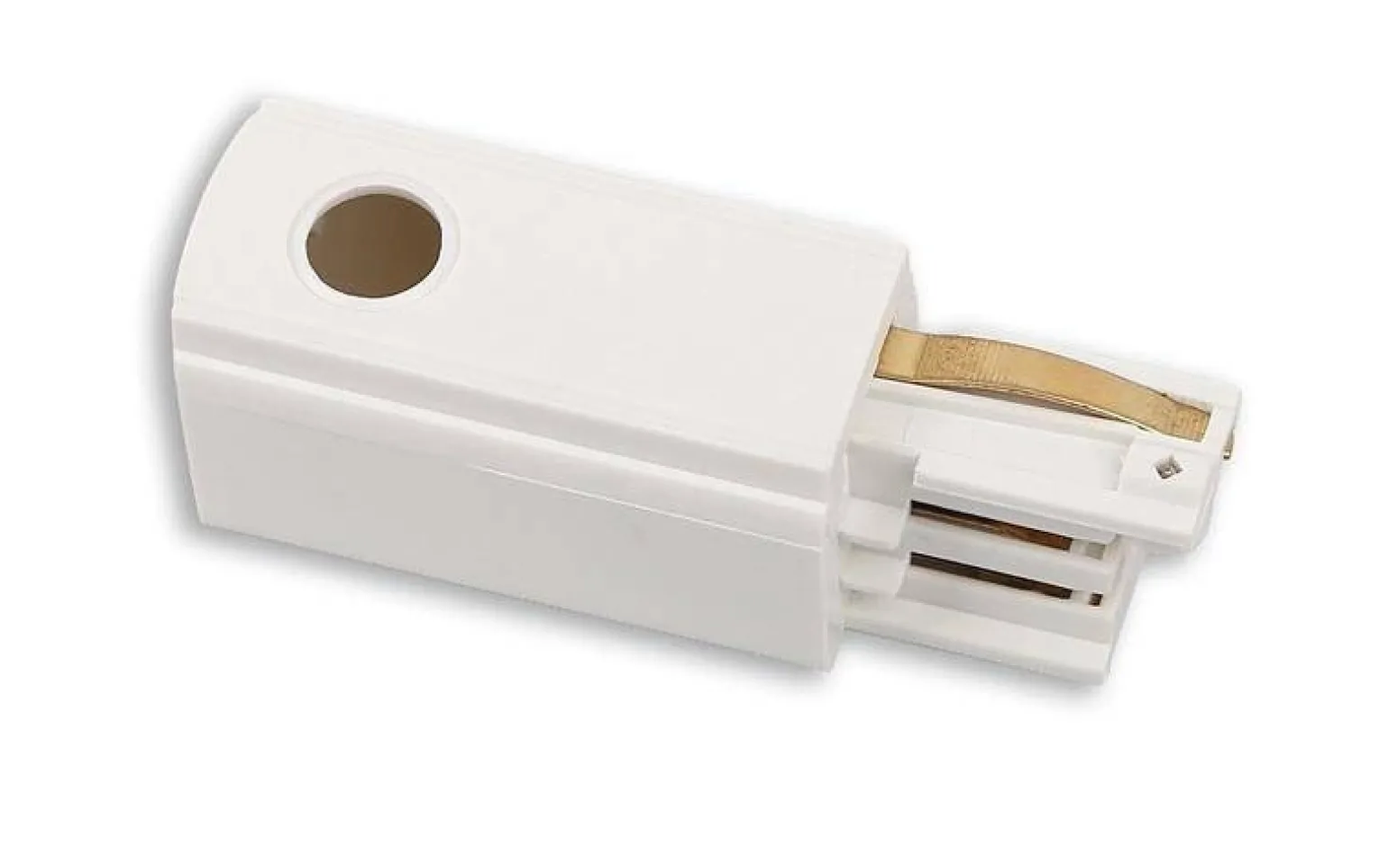 Końcówka zasilająca DOBAC TRACK lewa biała (MHT1-C/L-WH) - Maxlight