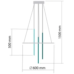Kolorowa lampa wisząca Pablo (66500) - Ramko
