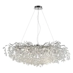 Kryształowa lampa wisząca RICICLE CHROM (2036-17) - Paul Neuhaus