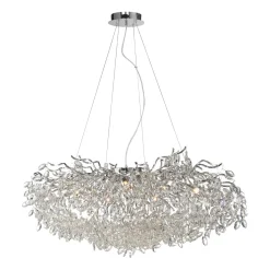 Kryształowa lampa wisząca RICICLE CHROM (2036-17) - Paul Neuhaus