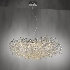 Kryształowa lampa wisząca RICICLE CHROM (2036-17) - Paul Neuhaus