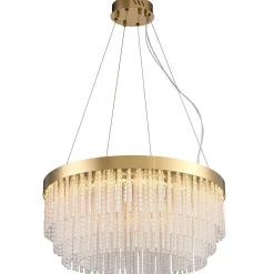Kryształowy żyrandol GLORIA LED kryształowa złota 60 cm (ST-DL8511) - Step into Design