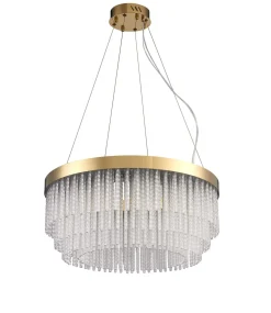 Kryształowy żyrandol GLORIA LED kryształowa złota 60 cm (ST-DL8511) - Step into Design