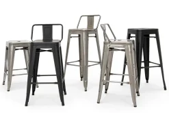 Krzesło barowe TOWER 66 (Paris) czarne (KH010100962) - King Home