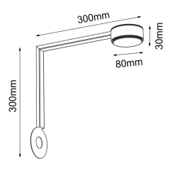 Kątownik ściana-sufit do systemu modułowego Drop Line - Czarny (1049) - Brosline