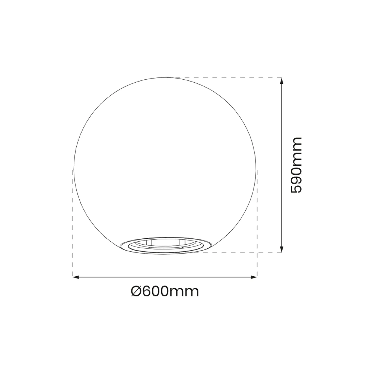 Kula Ogrodowa Globo Fi600 1xE27 (EKO0459) - Eko-Light