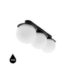 KUUL B czarna lampa sufitowa / plafon z podwyższoną szczelnością IP44 (KLB320S0) - Ummo