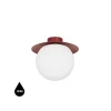 KUUL C burgundowa lampa sufitowa / plafon z podwyższoną szczelnością IP44 (KLC140S0) - Ummo