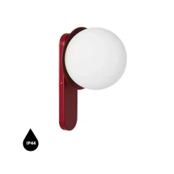 KUUL D burgundowa lampa ścienna / kinkiet z podwyższoną szczelnością IP44 (KLD140S0) - Ummo