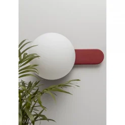 KUUL D burgundowa lampa ścienna / kinkiet z podwyższoną szczelnością IP44 (KLD140S0) - Ummo