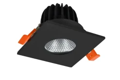 Kwadratowa lampa wpuszczana CLEAN S IP44 7W CCT SWITCH Czarna(AZ5989) - Azzardo