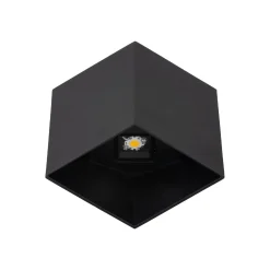 Kwadratowy kinkiet na elewację CUBE BLACK KINKIET LED IP 54 (18182) - TK Lighting