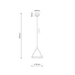 Lampa wisząca CONO PEAPOD 1XE27 S (10885) - TK Lighting