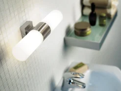 Lampa łazienkowa TANG Nordlux E14 2X25W Szkło Stal szczotkowana