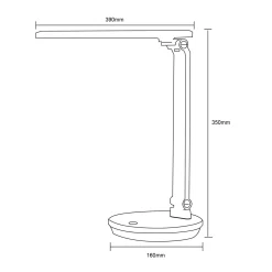 LAMPA BIURKOWA CZARNA/BLACK (SM-542-BL) - Zuma Line