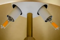 Lampa biurkowa FUNGO złota - mosiądz (MT20520-2-250T) - King Home