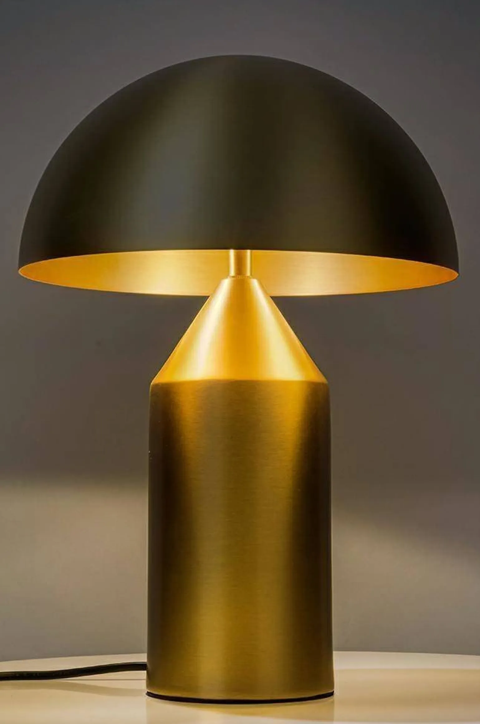 Lampa biurkowa FUNGO złota - mosiądz (MT20520-2-250T) - King Home