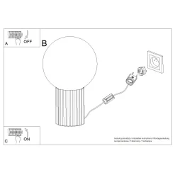 Lampa biurkowa HALO biała (SL.1711) - Sollux Lighting