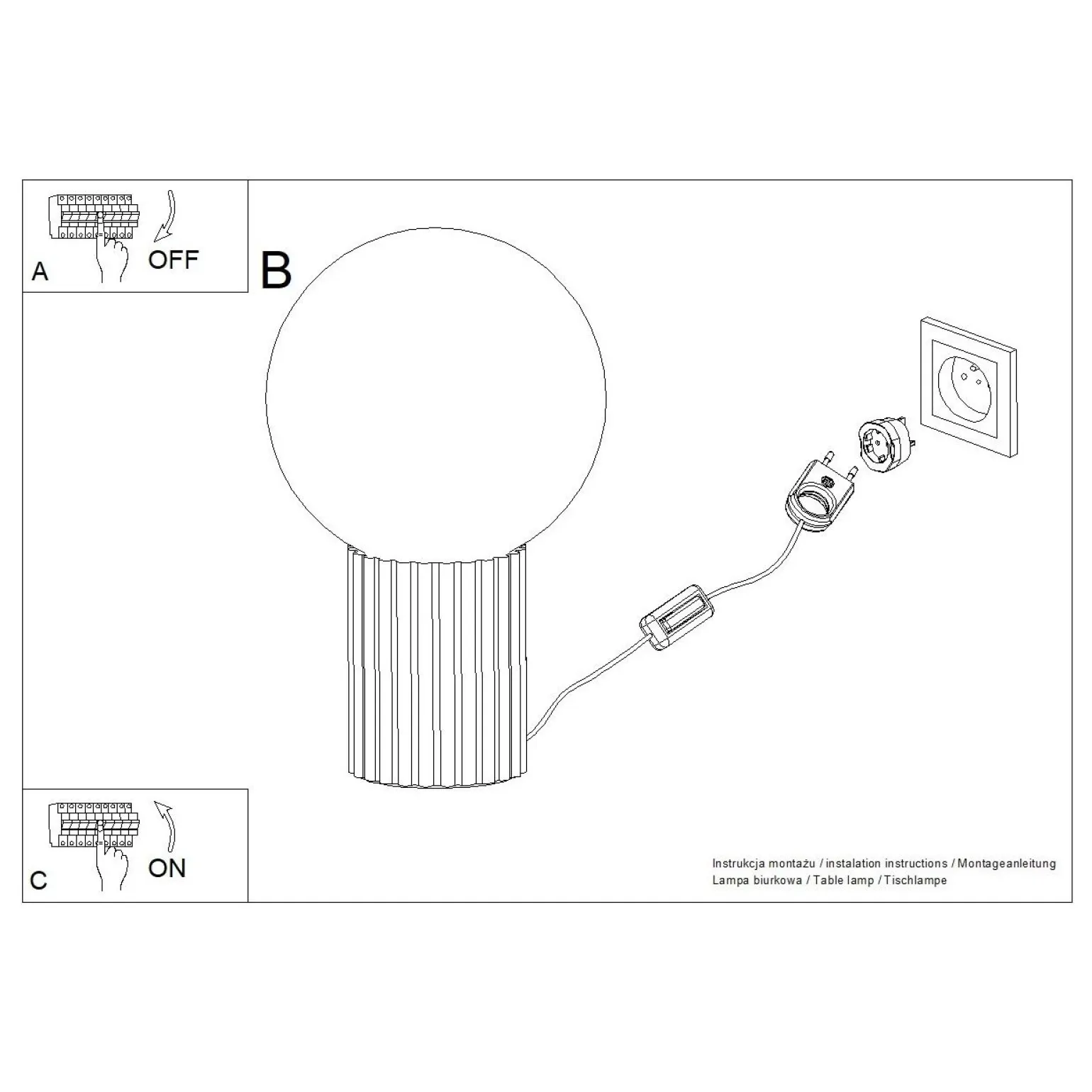 Lampa biurkowa HALO biała (SL.1711) - Sollux Lighting
