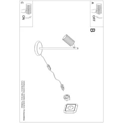 Lampa biurkowa KARBON ochra czerwona (SL.1643) - Sollux Lighting