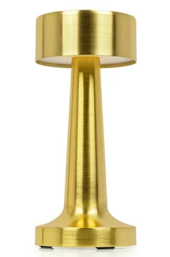 Lampa biurkowa LEE złota - wbudowana bateria, LED (LEE.GOLD) - King Home