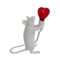 Lampa Biurkowa Myszka Topo Biała (TL0102) - Yaskr