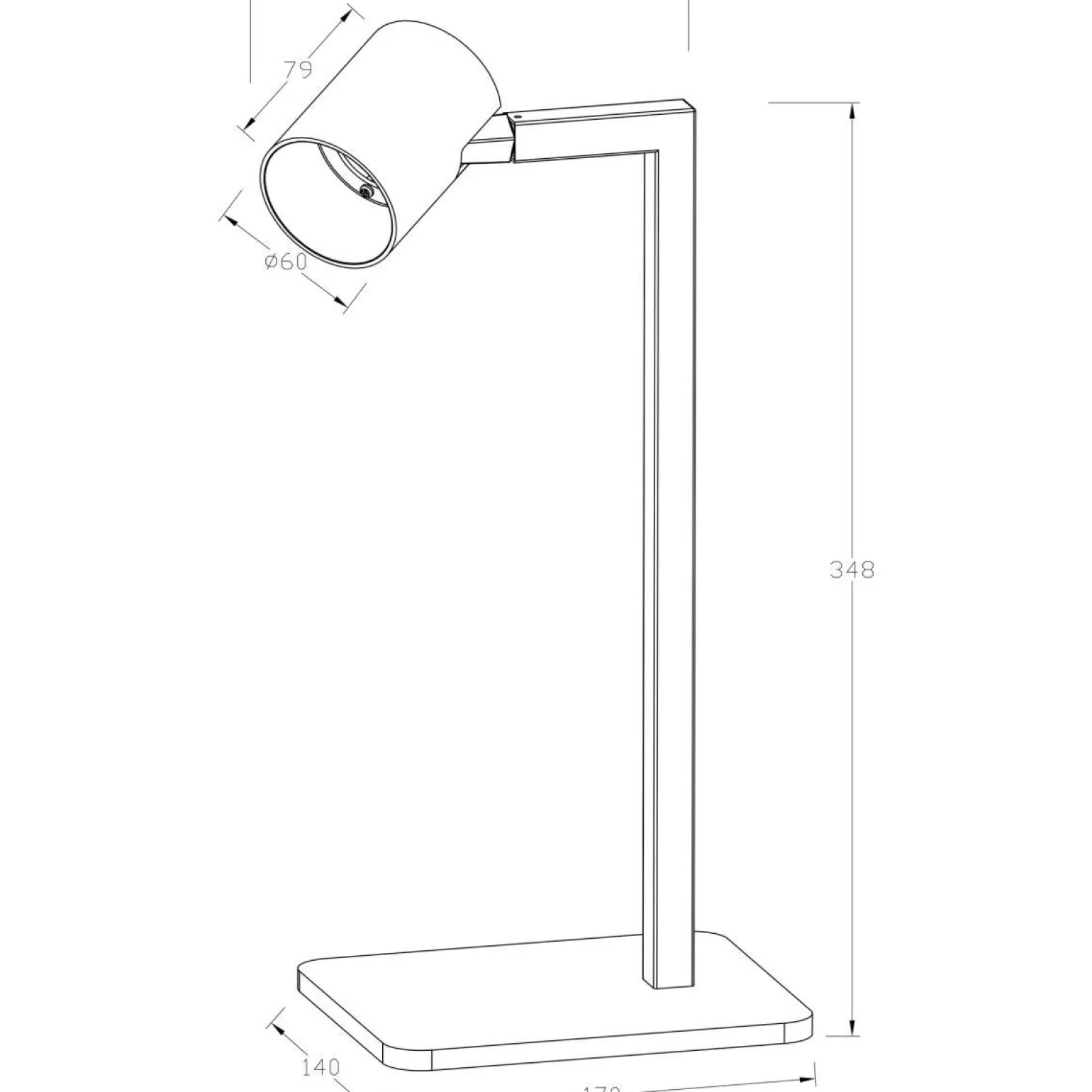 Lampa biurkowa SNOW biała (LP-731/1T WH) - Light Prestige
