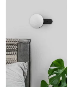 Lampa ścienna / kinkiet czarny Kuul D1 z włącznikiem (KLD12001) - Ummo