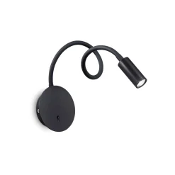 Lampa ścienna / Kinkiet FOCUS Czarny (FOCUS-2_AP_NERO) - Ideal Lux