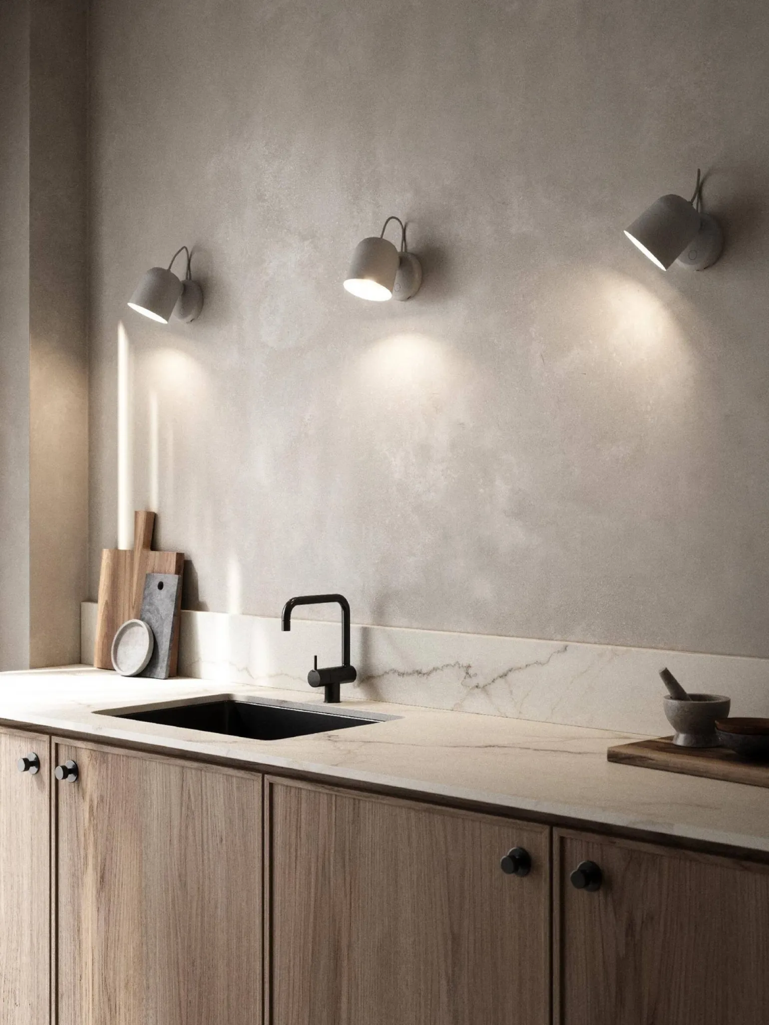 Lampa ścienna ANGLE Nordlux GU10 25W Metal Szary