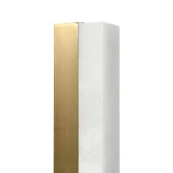 Lampa ścienna BLOCK biały marmur i mosiądz 40 cm (ST-3390) - Step into Design