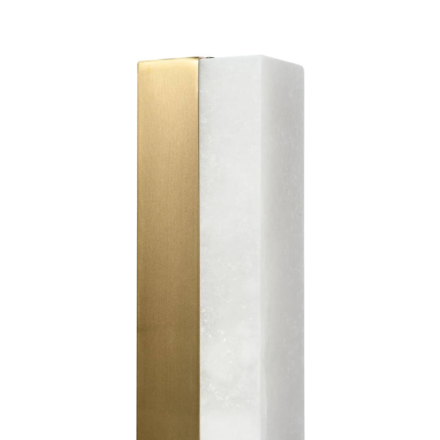 Lampa ścienna BLOCK biały marmur i mosiądz 40 cm (ST-3390) - Step into Design