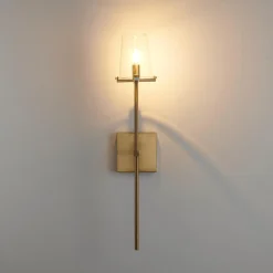 Lampa ścienna CLASSICO złota szklany klosz 62 cm (ST-DL8502 gold) - Step into Design