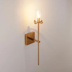 Lampa ścienna CLASSICO złota szklany klosz 62 cm (ST-DL8502 gold) - Step into Design