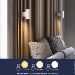 Lampa ścienna CURTIZ Nordlux LED Aluminium Biały mat